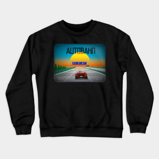 Autobahn Crewneck Sweatshirt by Mansemat